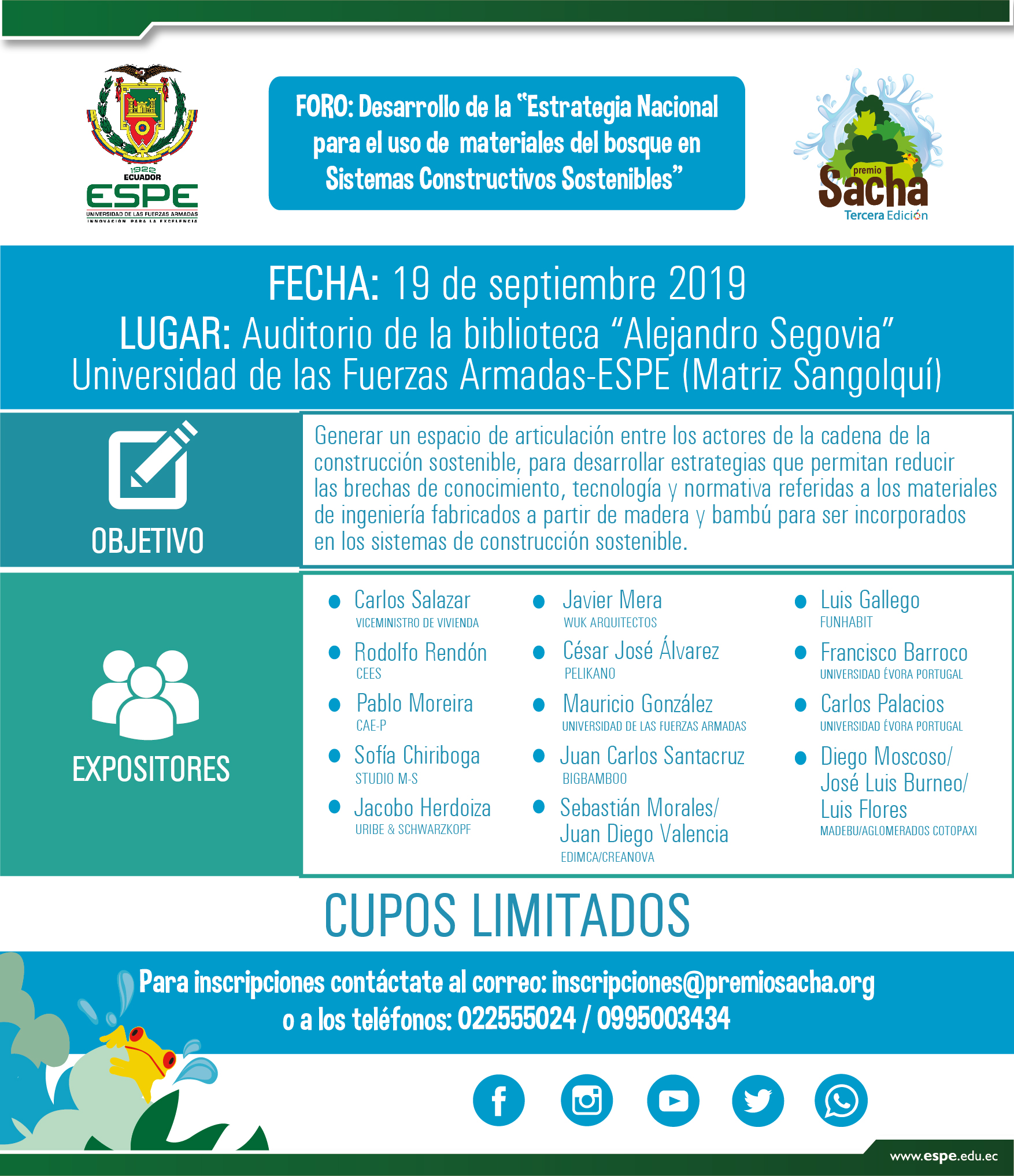 Foro Desarrollo de la Estrategia Nacional para el uso de materiales del bosque