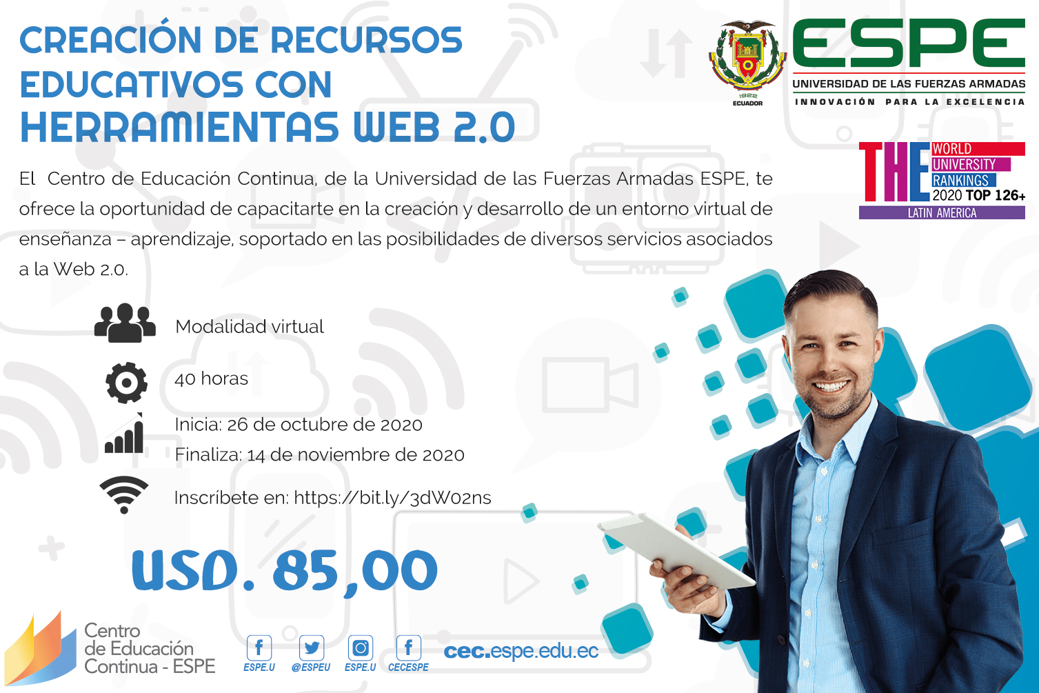 Curso Creación Recursos Educativos con Herramientas Web 2.0, ESPE