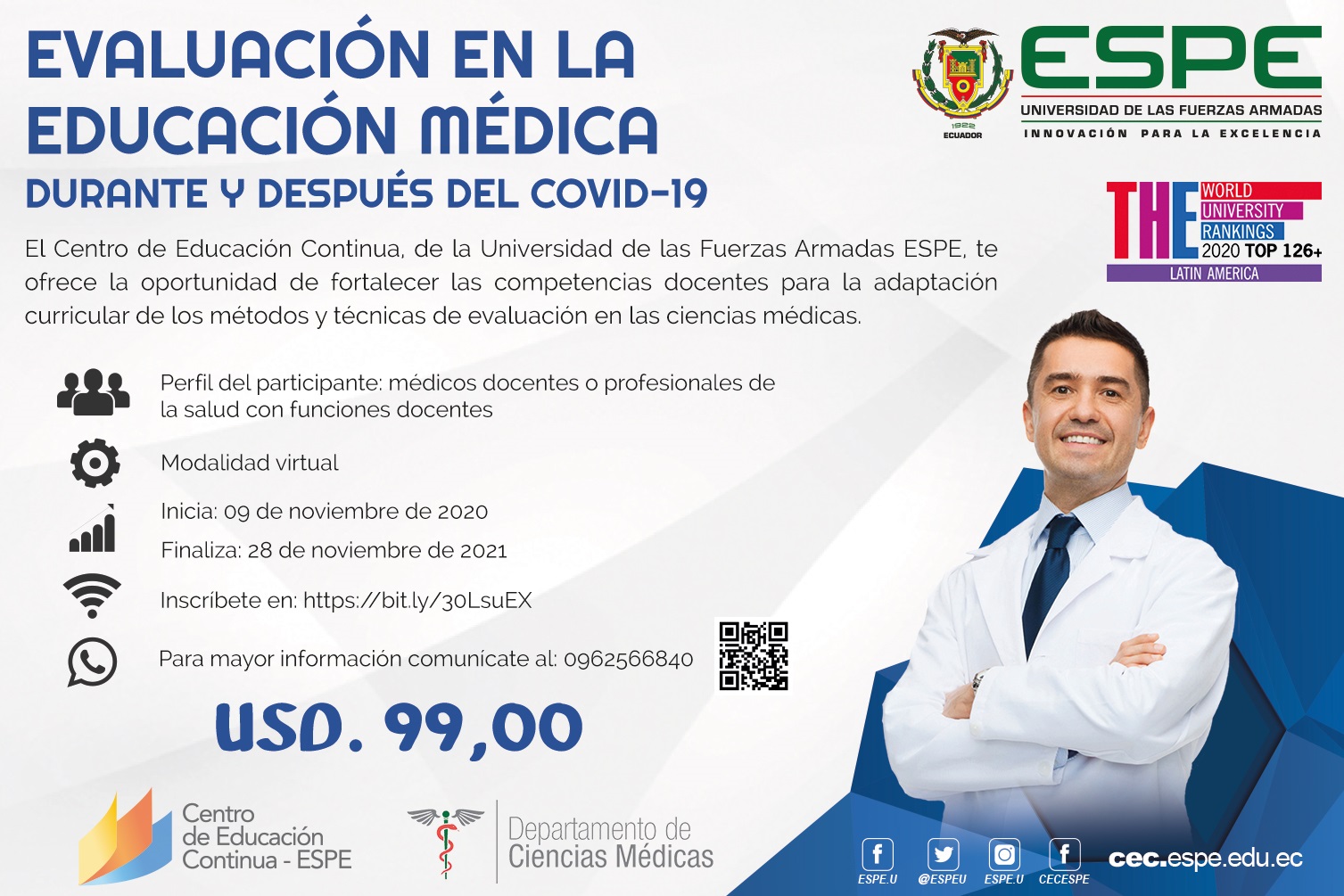 Curso Evaluación en la Educación Médica, ESPE
