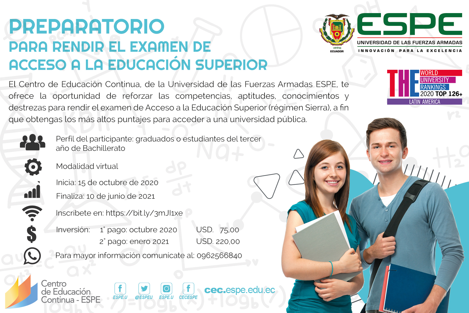 Preparatorio acceso a Educación Superior, ESPE